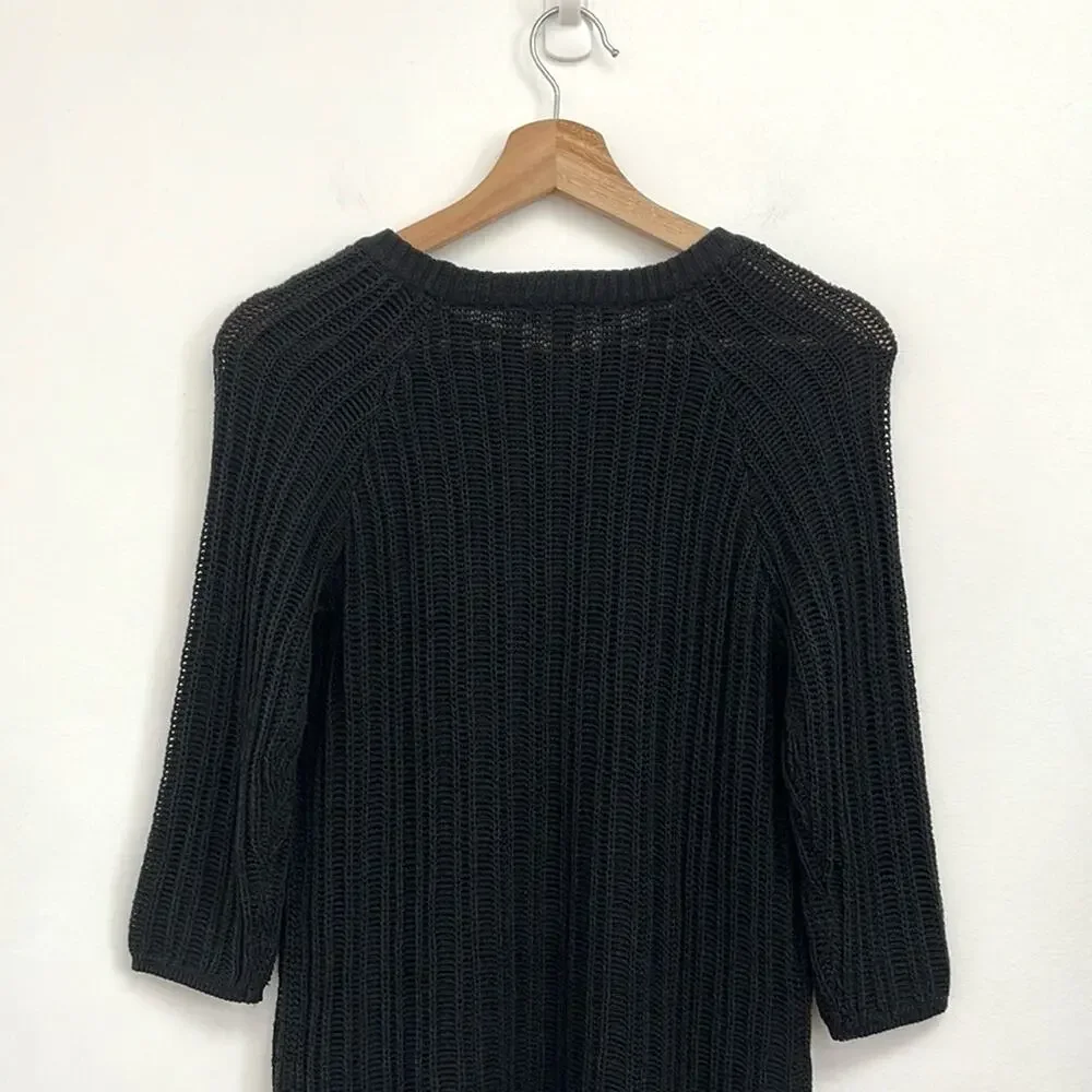 Weekend Max Mara Open Knit Classic Luxury Capsule Minimalist Sweater Top - Small